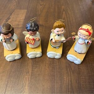 RARE 2012 Hallmark Musical Angel Carolee Interactive Figurine Set
